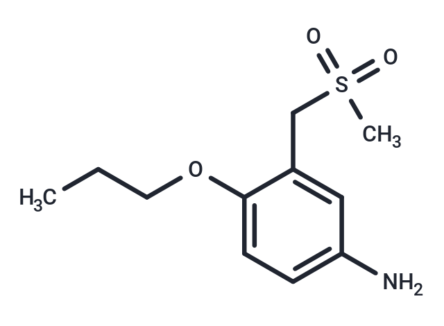 m-Toluidine, alpha-(methylsulfonyl)-4-propoxy- Chemical Structure