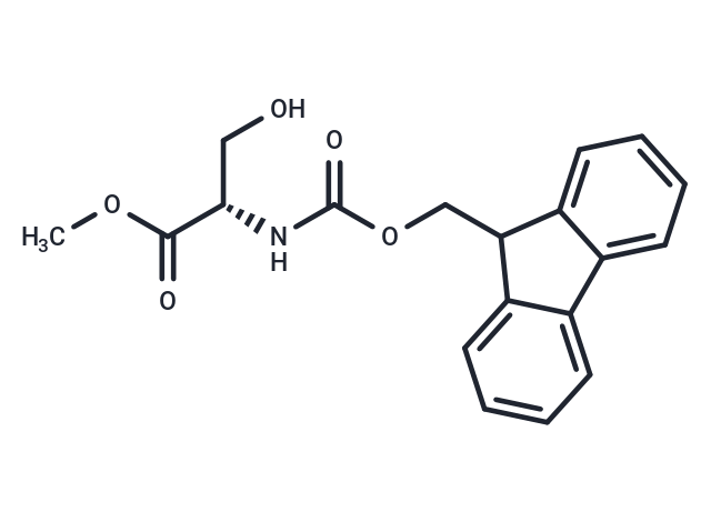 TargetMol Chemical Structure (S)-Methyl 2-((((9H-fluoren-9-yl)methoxy)carbonyl)amino)-3-hydroxypropanoate