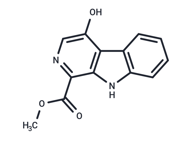 4-Hydroxy-1-methoxycarbonyl-beta-carboline Chemical Structure