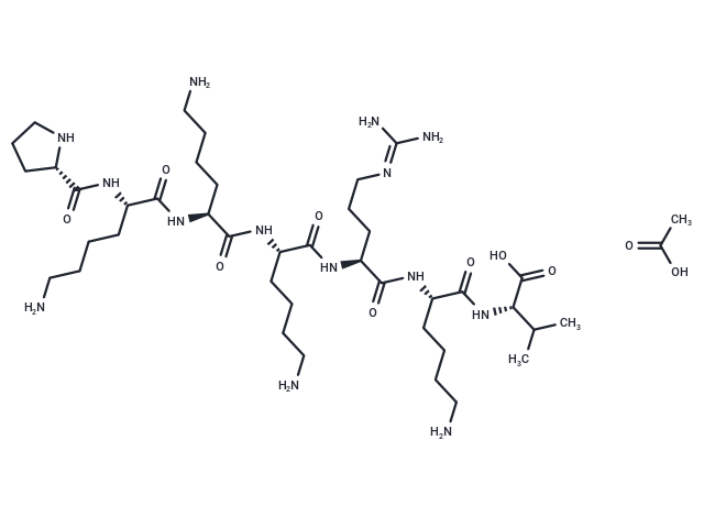 NLS PKKKRKV acetate(95088-49-6  free base) Chemical Structure