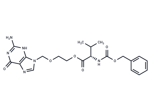 Benzyloxycarbonyl valacyclovir Chemical Structure