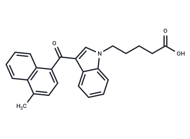 MAM2201 N-pentanoic acid metabolite Chemical Structure