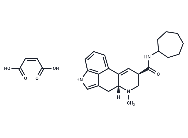 Lysergamide, N-cycloheptyl-, maleate Chemical Structure