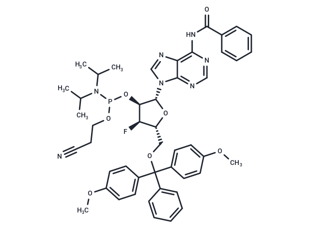 3’-F-3’-dA(Bz)-2’-phosphoramidite Chemical Structure