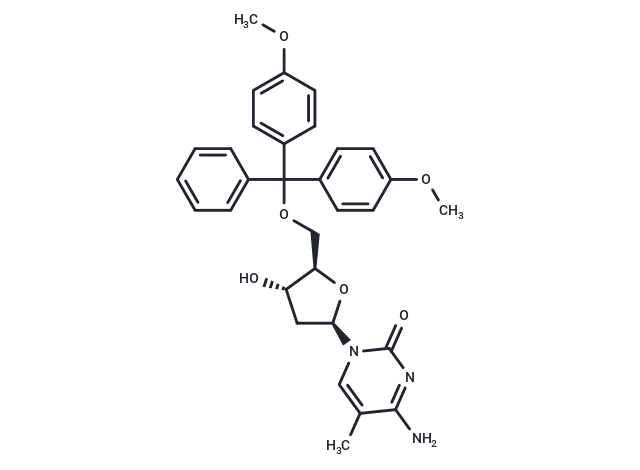 2'-Deoxy-5'-O-DMT-5-methylcytidine Chemical Structure
