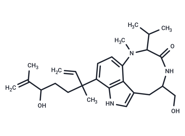 Lyngbyatoxin B Chemical Structure