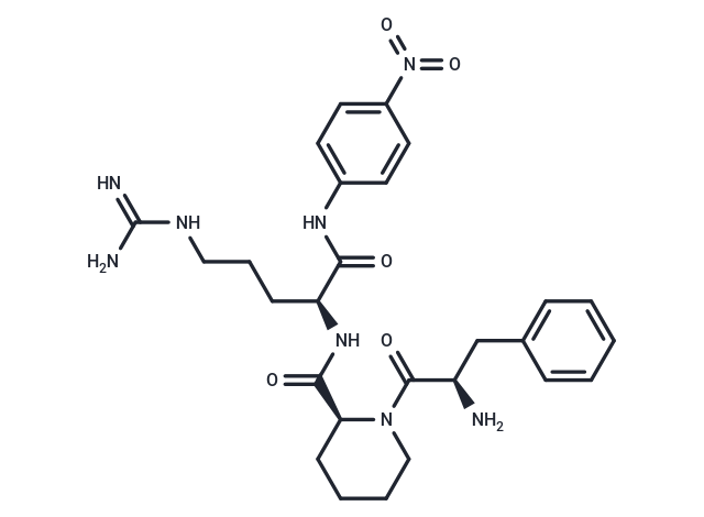 H-D-Phe-Pip-Arg-pNA Chemical Structure