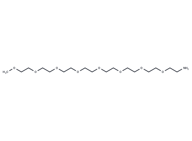 m-PEG8-Amine Chemical Structure