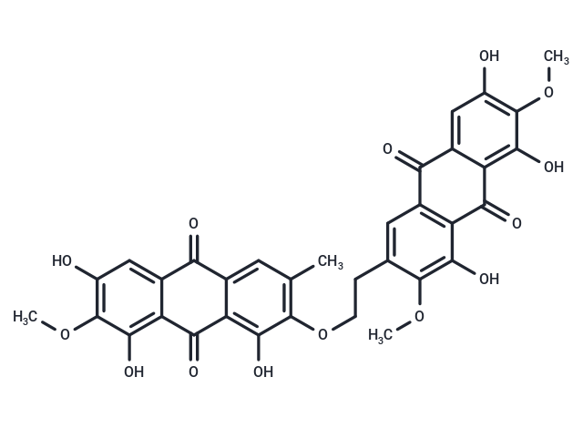 1,6,8-Trihydroxy-2,7-dimethoxy-3-methylanthraquinone Chemical Structure