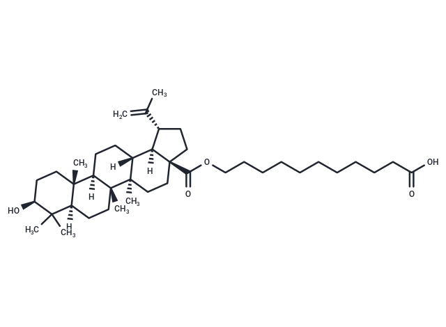 Lup-20(29)-en-28-oic acid, 3-hydroxy-, 10-carboxydecyl ester, (3beta)- Chemical Structure