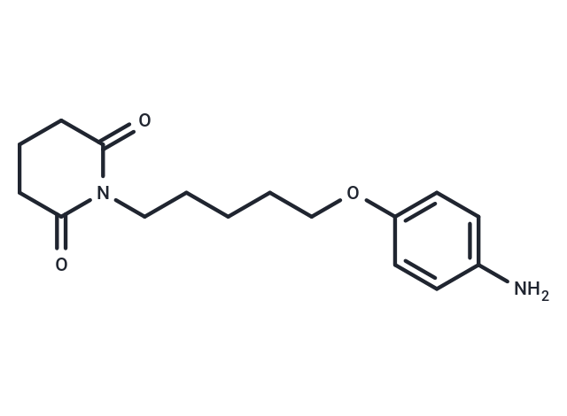 Glutarimide, N-(5-(p-aminophenoxy)pentyl)- Chemical Structure