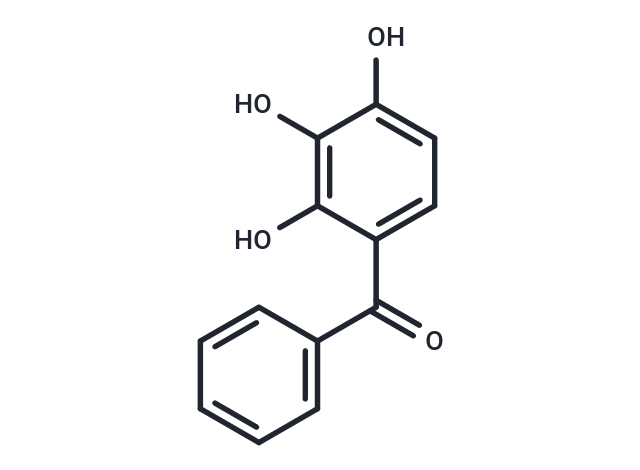 2,3,4-Trihydroxybenzophenone Chemical Structure