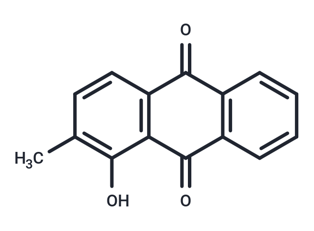 1-Hydroxy-2-methylanthraquinone Chemical Structure