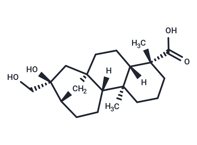 16beta,17-Dihydroxy-ent-kaurane-19-oic acid Chemical Structure