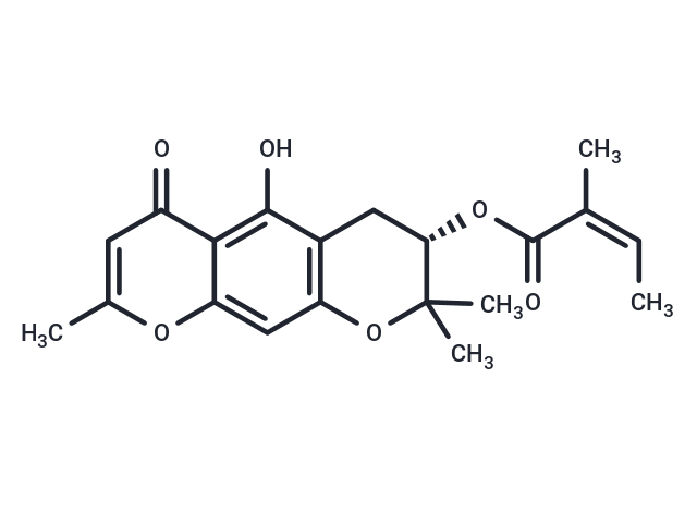 3'-O-Angeloylhamaudol Chemical Structure