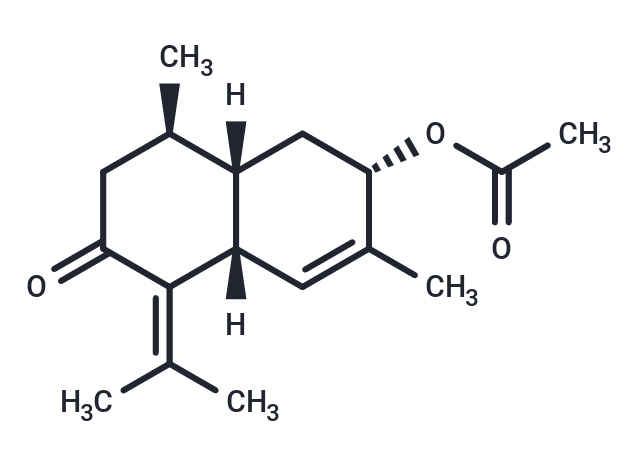 3-Acetoxy-4,7(11)-cadinadien-8-one Chemical Structure
