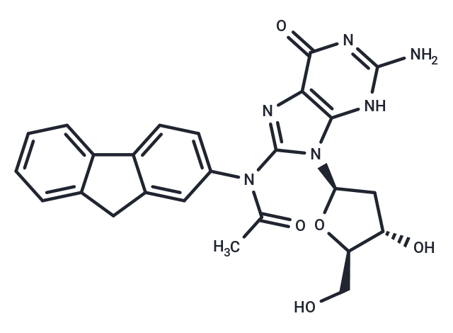Acetylaminofluorene-dG Chemical Structure