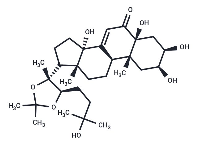 Polypodine B 20,22-acetonide Chemical Structure