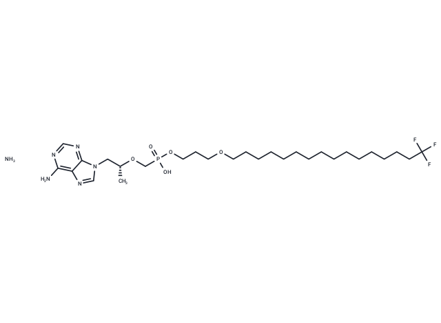 Tenofovir-C3-O-C15-CF3 ammonium Chemical Structure
