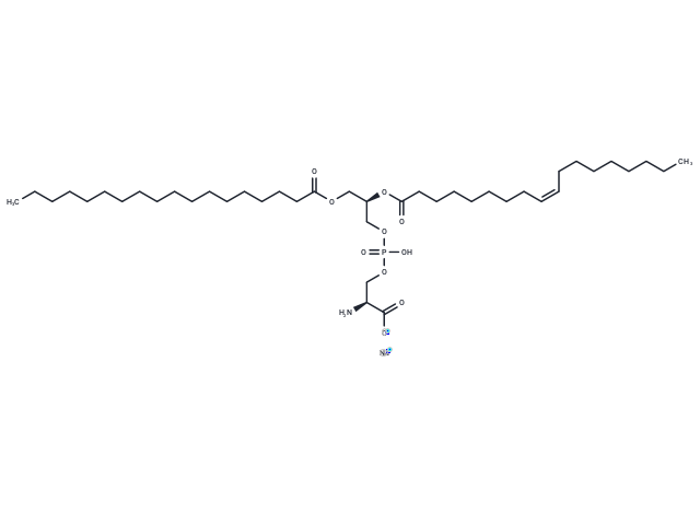 18:0,18:1 PS sodium Chemical Structure