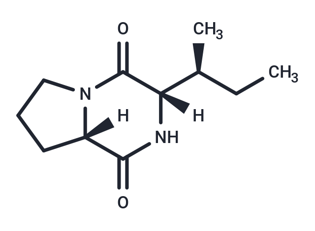 Cyclo(L-Pro-L-Ile) Chemical Structure