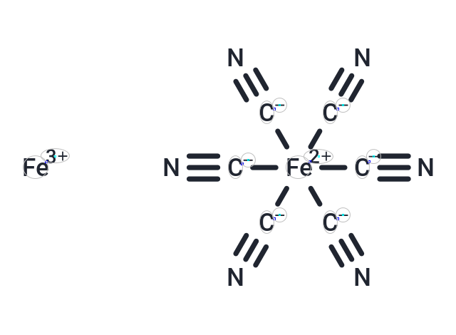 Iron (III) hexacyanoferrate (II) Chemical Structure