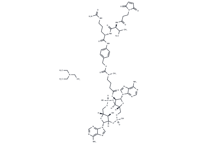 Mal-VC-PAB-(N-Me-amide-C3)-ADU-S100 triethylamine Chemical Structure