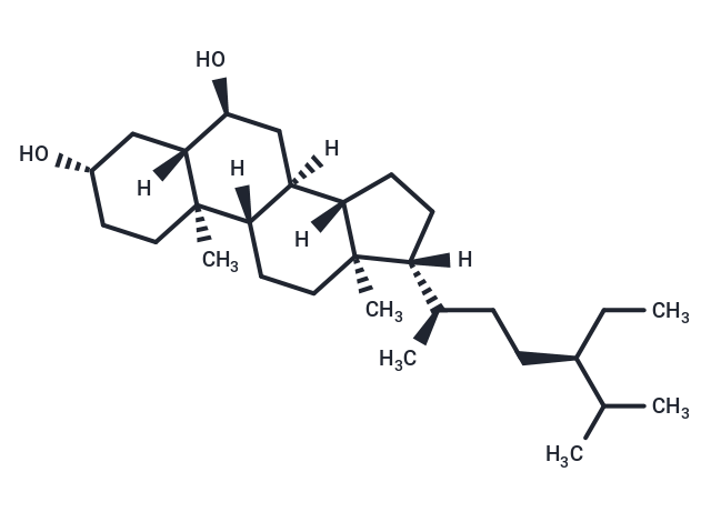 Stigmastane-3,6-diol Chemical Structure