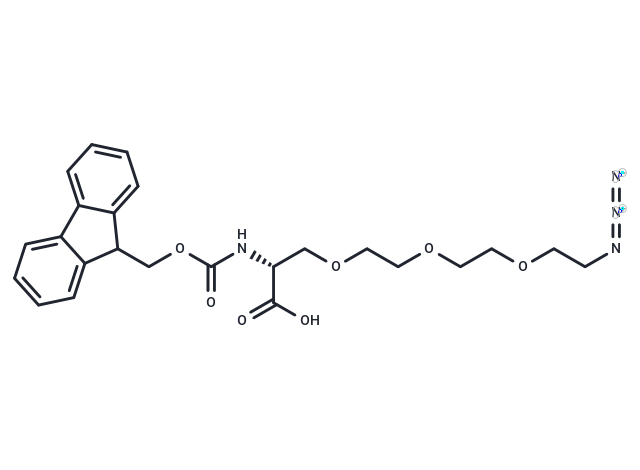 Azide-PEG3-L-alanine-Fmoc Chemical Structure