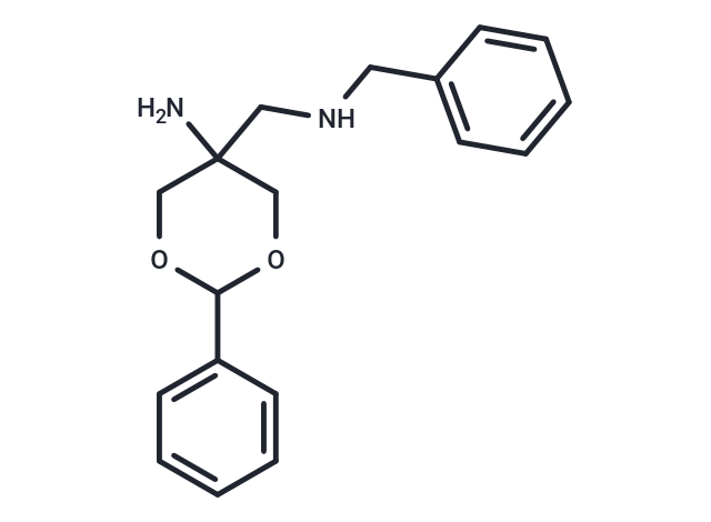 m-Dioxan-5-amine, 5-benzylaminomethyl-2-phenyl- Chemical Structure