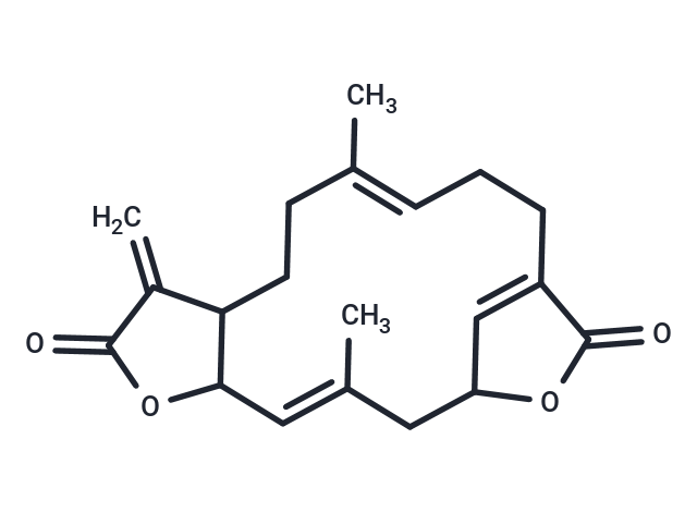 Cembratetraene-16,2:19,6-diolide Chemical Structure