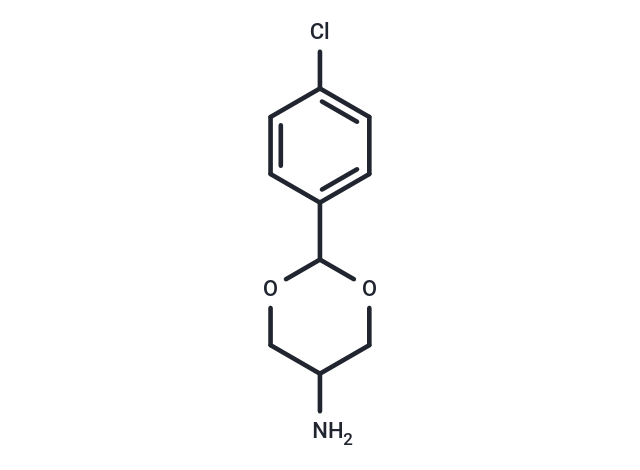 m-Dioxan-5-amine, 2-(p-chlorophenyl)- Chemical Structure