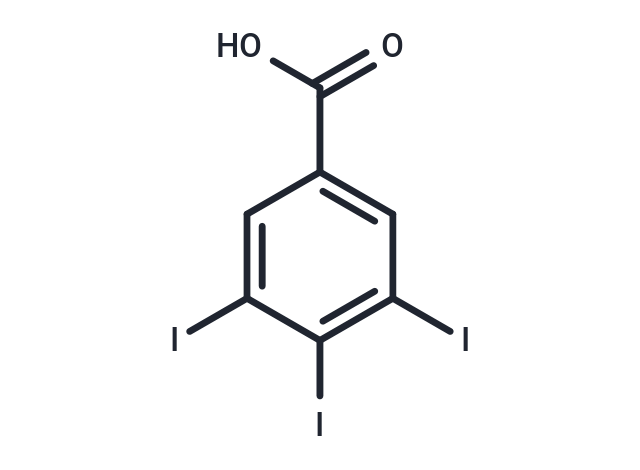 3,4,5-Triiodobenzoic acid Chemical Structure