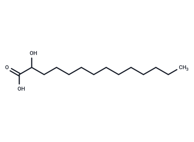2-hydroxy Myristic Acid Chemical Structure