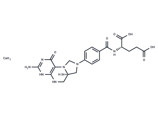 Folitixorin calcium, (6R)- Chemical Structure