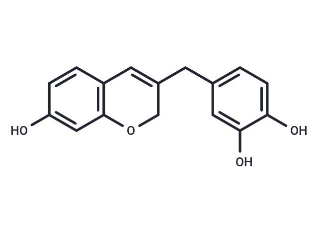 7,3',4'-Trihydroxy-3-benzyl-2H-chromene Chemical Structure
