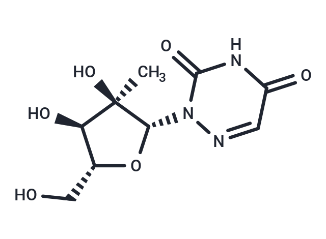 2’-b-C-Methyl-6-azauridine Chemical Structure