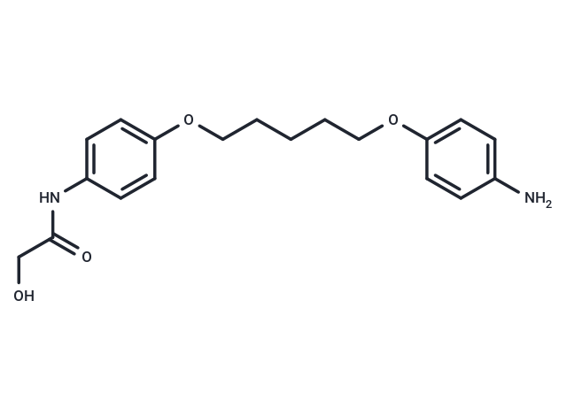 Glycolanilide, 4'-(5-(p-aminophenoxy)pentyloxy)- Chemical Structure