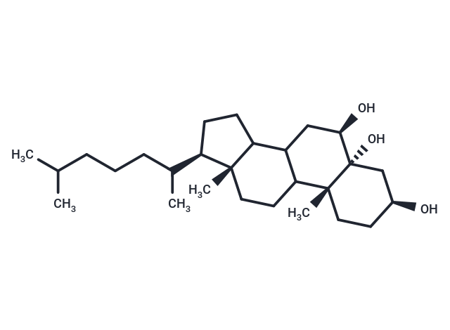 Cholestane-3,5,6-triol Chemical Structure