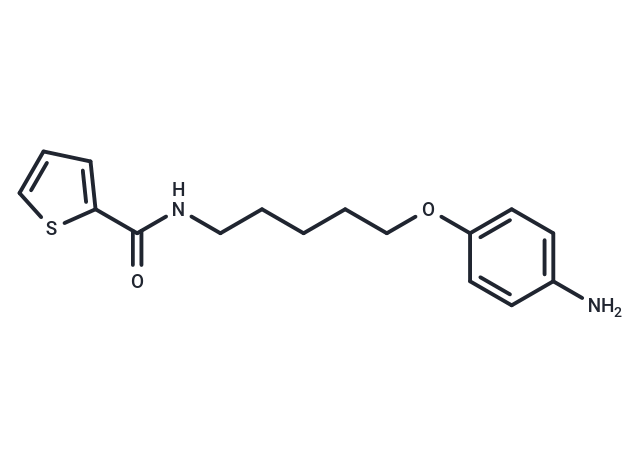 2-Thiophenecarboxamide, N-(5-(p-aminophenoxy)pentyl)- Chemical Structure