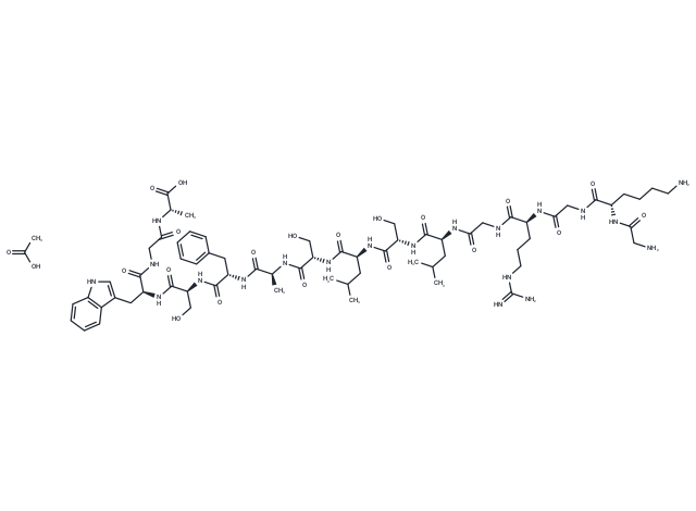 [Ala113]-MBP (104-118) acetate Chemical Structure