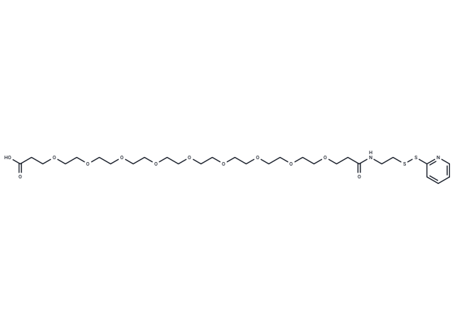 SPDP-PEG9-acid Chemical Structure