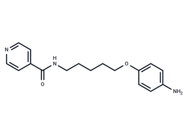 Isonicotinamide, N-(5-(p-aminophenoxy)pentyl)- Chemical Structure