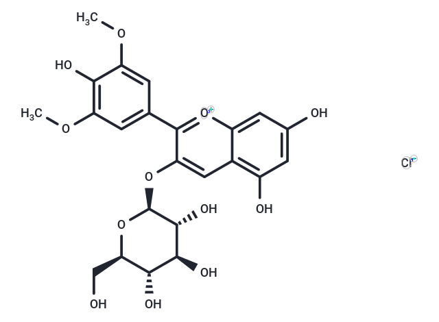 TargetMol Chemical Structure Malvidin-3-glucoside chloride