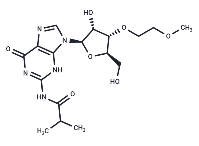 N2-iso-Butyroyl-3’-O-(methoxyethyl)guanosine Chemical Structure