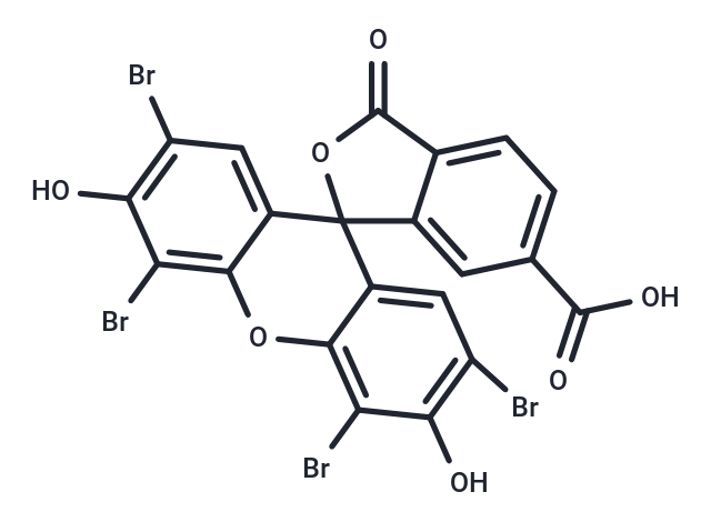 2',4',5',7'-Tetrabromo-3',6'-dihydroxy-3-oxo-3H-spiro[isobenzofuran-1,9'-xanthene]-6-carboxylic acid Chemical Structure