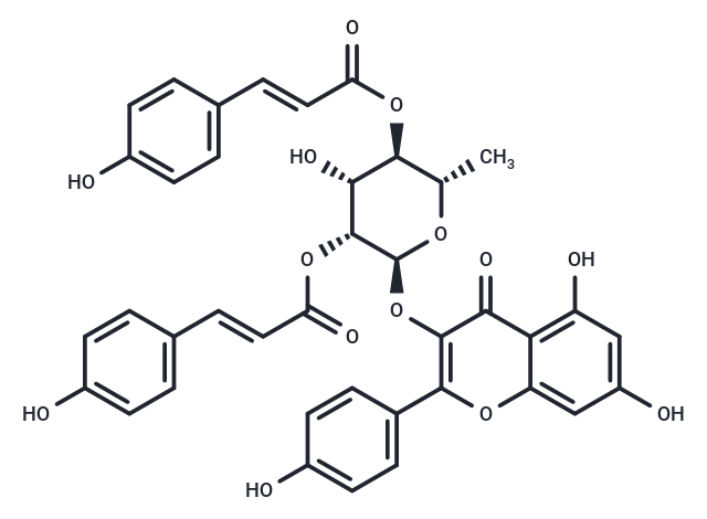 2'',4''-Di-O-(E-p-coumaroyl)afzelin Chemical Structure
