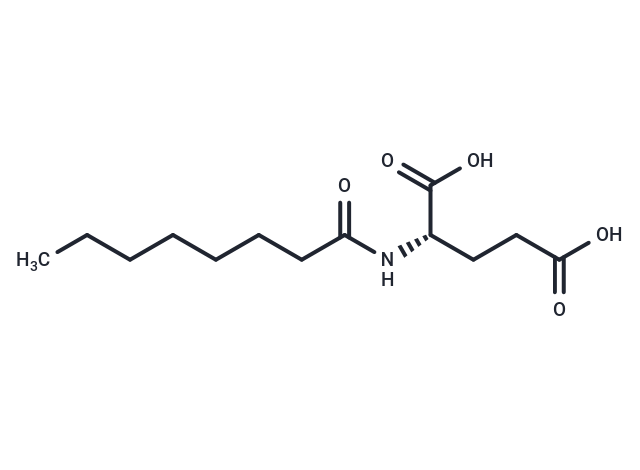 Capryloyl glutamic acid Chemical Structure