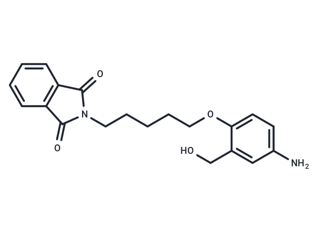 Phthalimide, N-(5-(4-amino-alpha-hydroxy-o-tolyloxy)pentyl)- Chemical Structure