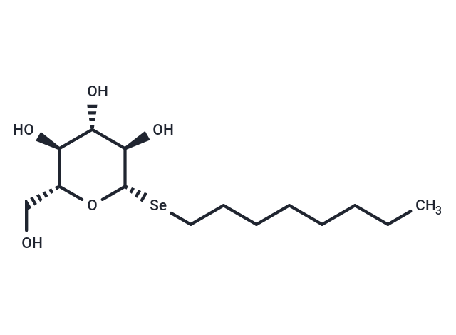 Octyl-β-D-Selenoglucoside Chemical Structure